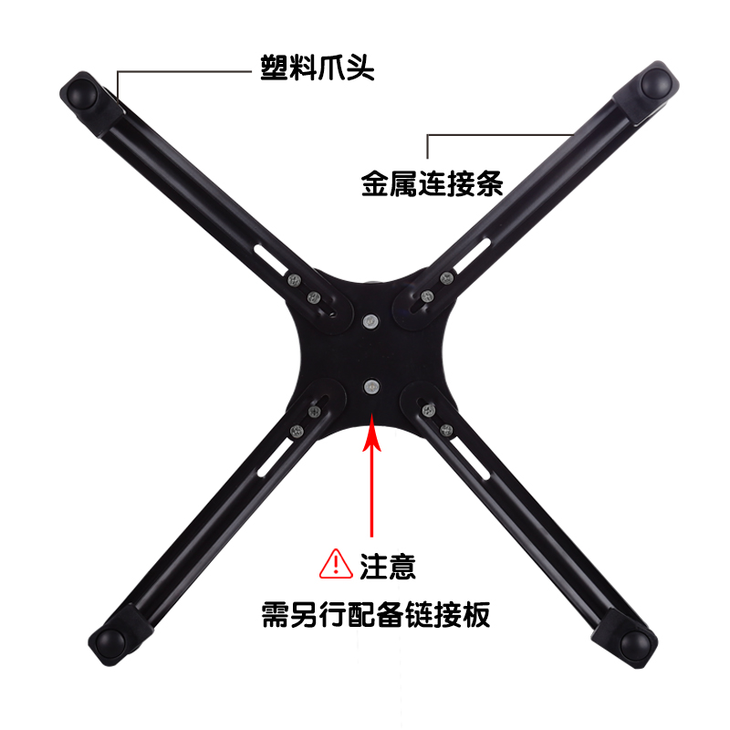 三策无孔升降显示器转换架27寸无孔支架台式电脑屏幕万能固定底座-图0