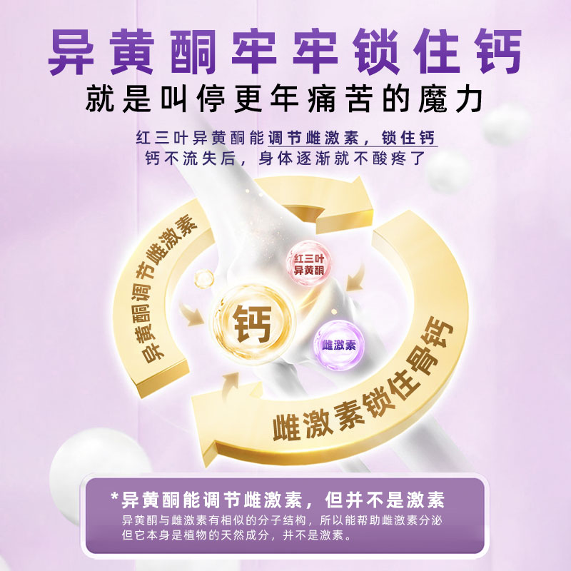 送长辈丹麦unikalk更年期钙片女性补钙妇女钙片骨质补充剂90粒/瓶