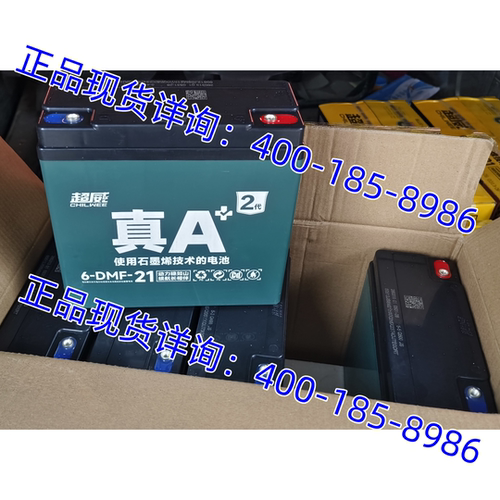 超威电瓶6-DZF-20更新为6-DFM-21电动车 两轮三轮车12V21AH蓄电池 - 图1