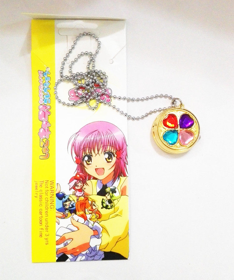 儿童会旋转时钟公主水晶颈链玩具 豆豆龙饰品其它首饰