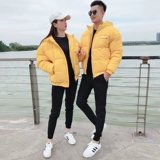 Трендовый пуховик с пухом, короткая куртка для влюбленных, подходит для подростков, увеличенная толщина