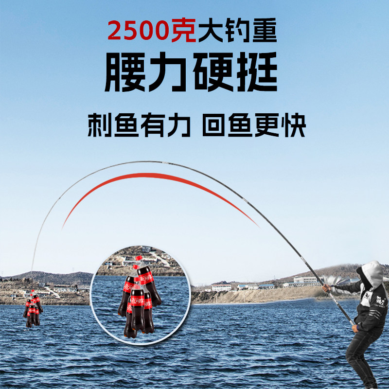 伽玛精工鱼竿手竿超轻超硬碳素台钓竿19调鲫鲤鱼大物综合竿钓鱼杆,淘宝优惠券,粉丝福利购,淘宝优惠卷