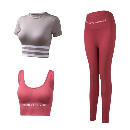 瑜伽服套装女夏装薄款网红气质仙气健身房晨跑步速干衣运动套装女