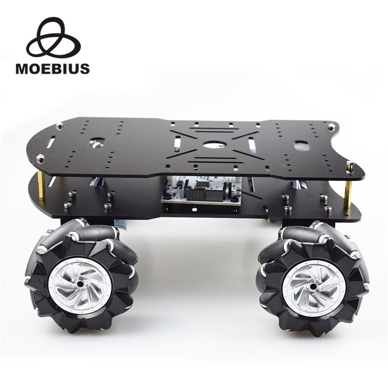 MOEBIUS墨比斯麦克纳姆轮小车智能移动机器人底盘小车全向轮STM32-图2