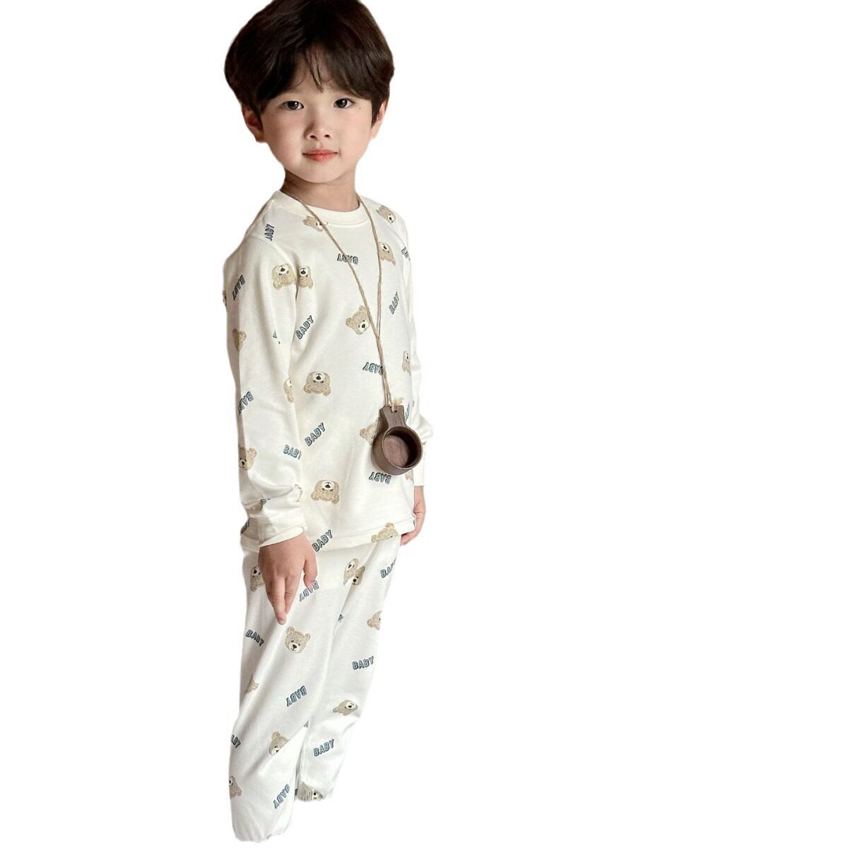 Children's Pure Cotton Autumn Clothes and Autumn Pants Sweat-Absorbent Bottoming Underwear