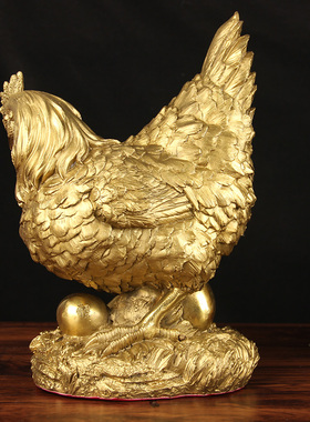 铜大雄公鸡摆件铜母鸡铜公鸡