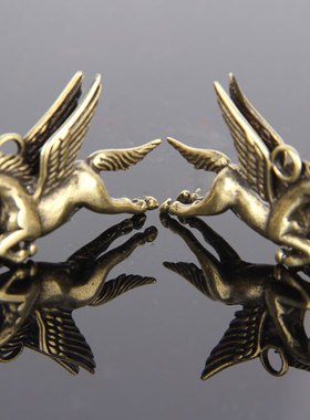 朴器钥匙扣飞马挂件铜马