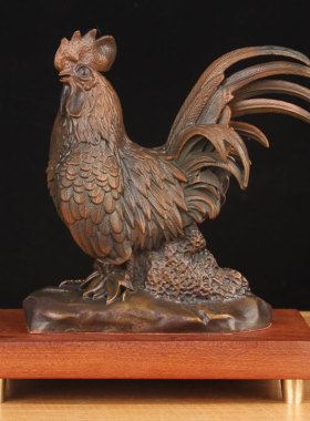 咖啡色十二生肖摆件底座