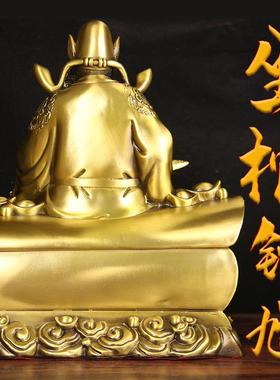 黄铜钟馗摆件坐棺钟馗道家天师魁星点斗家居客厅玄关办公室