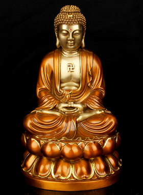 娑婆三圣释迦牟尼柳枝工艺礼品