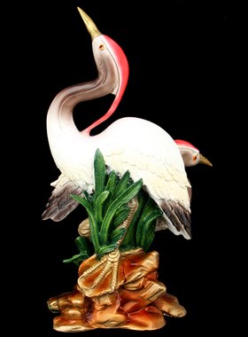 摆件仙鹤祝寿工艺品