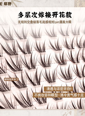 【深棕·涂山璟】免胶国风清冷感狐系原创嫁接感漫画上镜假睫毛