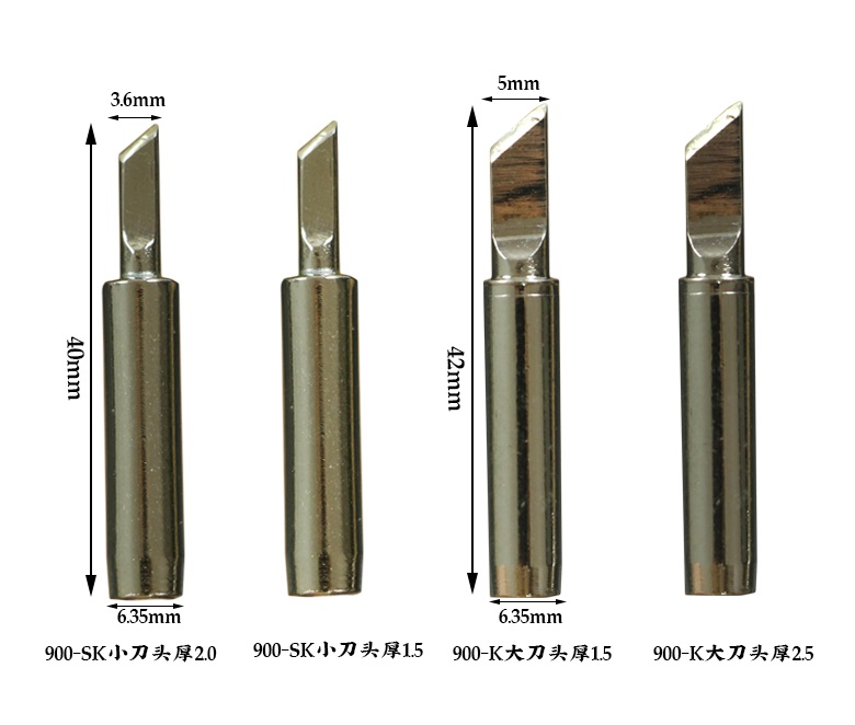 936烙铁头无铅烙铁咀焊咀刀头型烙铁头 936刀头 938电焊头焊台-图0