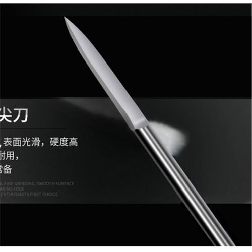 电动雕刻工具套装牙机刻刀头白钢钻头磨头核雕木雕木工划线宝剑刀 - 图0