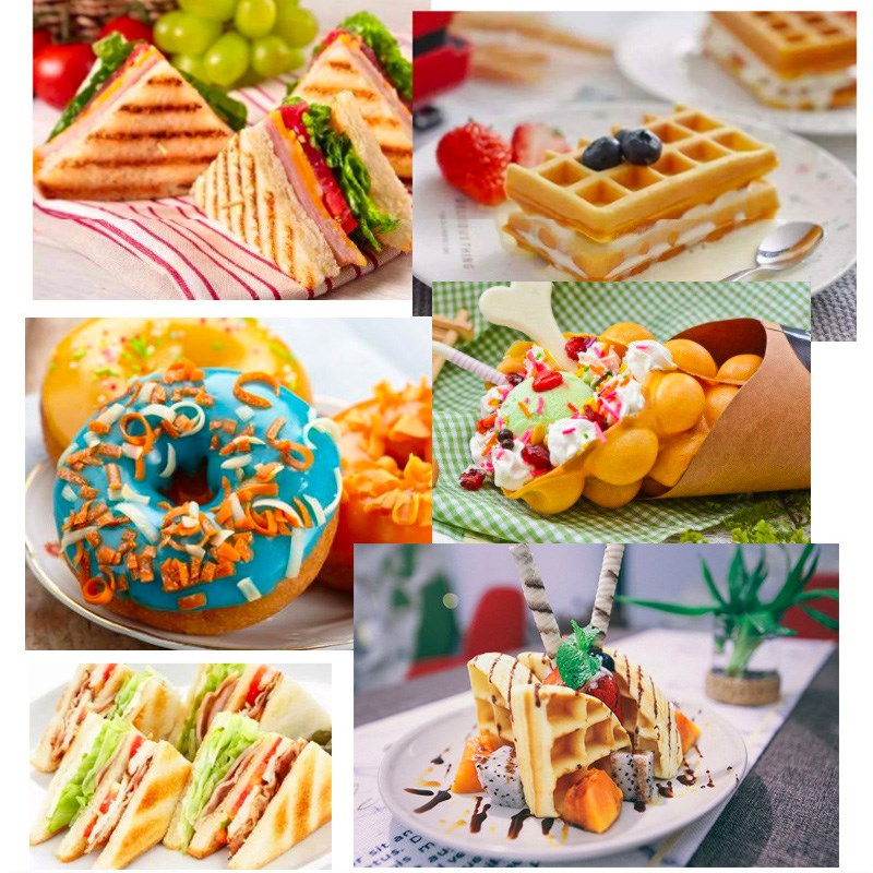 electric sandwich panini waffle cake maker toaster grill - 图3