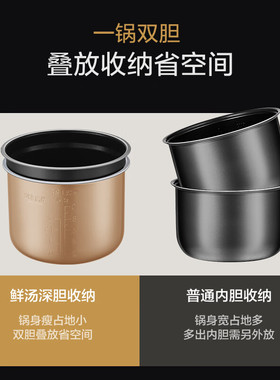 美的深汤电压力锅一锅双胆高压锅