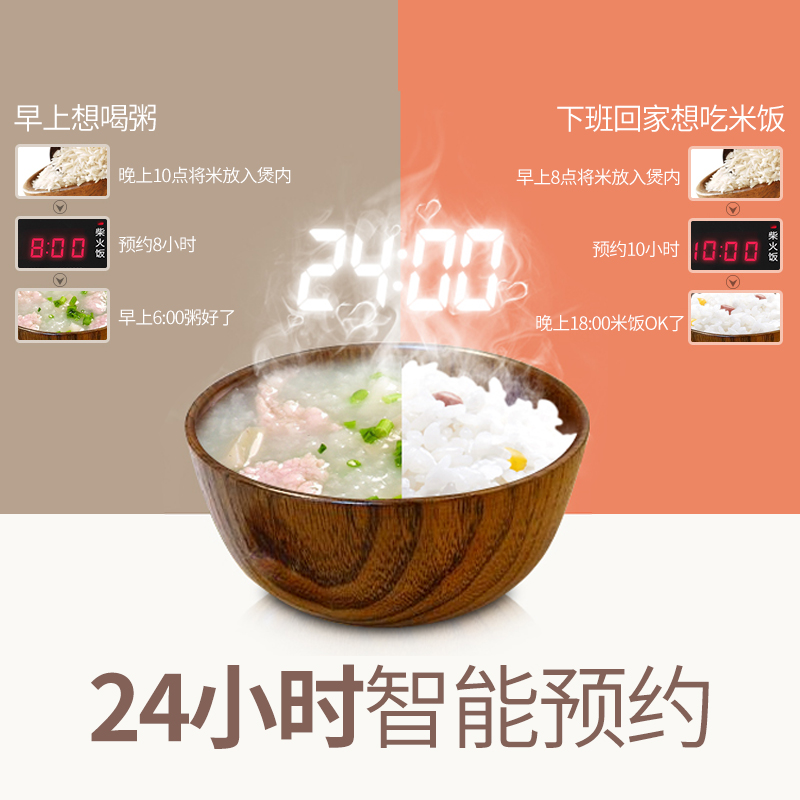 美的4l智能家用大容量多功能电饭煲 美的生活电器电饭煲