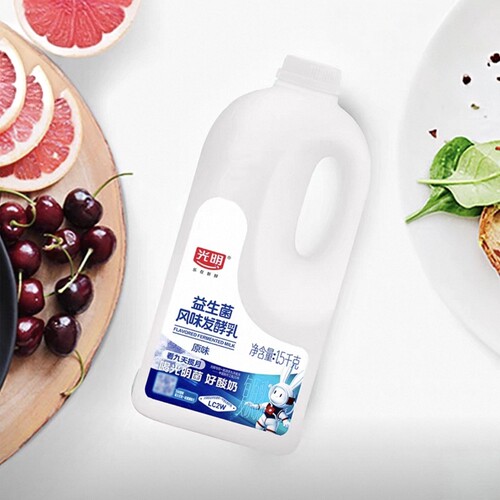 光明益生菌风味发酵乳原味红枣味酸奶大桶 大瓶装酸奶水果捞奶茶 - 图2
