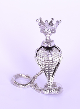 新款合金电镀精美眼镜王蛇皇冠水晶球底座置物架球金属球托支架