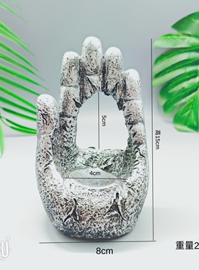 树脂水晶球底座手掌葫芦矿标摆件