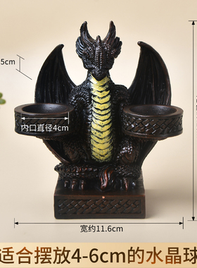 跨境新款万圣节装饰品欧式复古暗黑系战斗圣龙摆件树脂造景道具