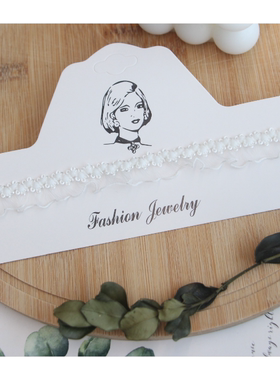 白色超仙珍珠花朵颈链韩风蕾丝choker锁骨链ins短款项链脖子配饰