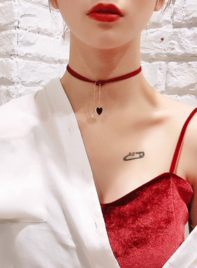 心动珍珠短款脖子choker网红颈链