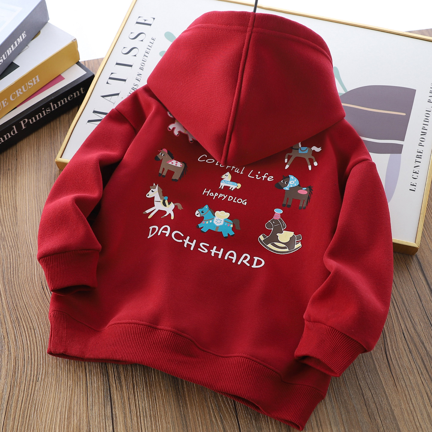 新年装男童加绒卫衣2026马年儿童一体绒保暖上衣中大童加厚拜年服,淘宝优惠券,粉丝福利购,淘宝优惠卷