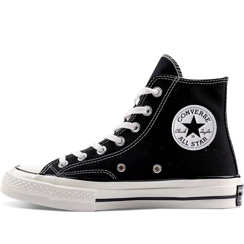 匡威Converse1970s三星标黑低 黑高男女帆布鞋162050C162058C - 图3