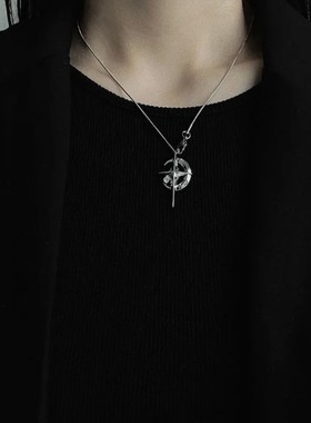 星星系项链十字架锁骨链