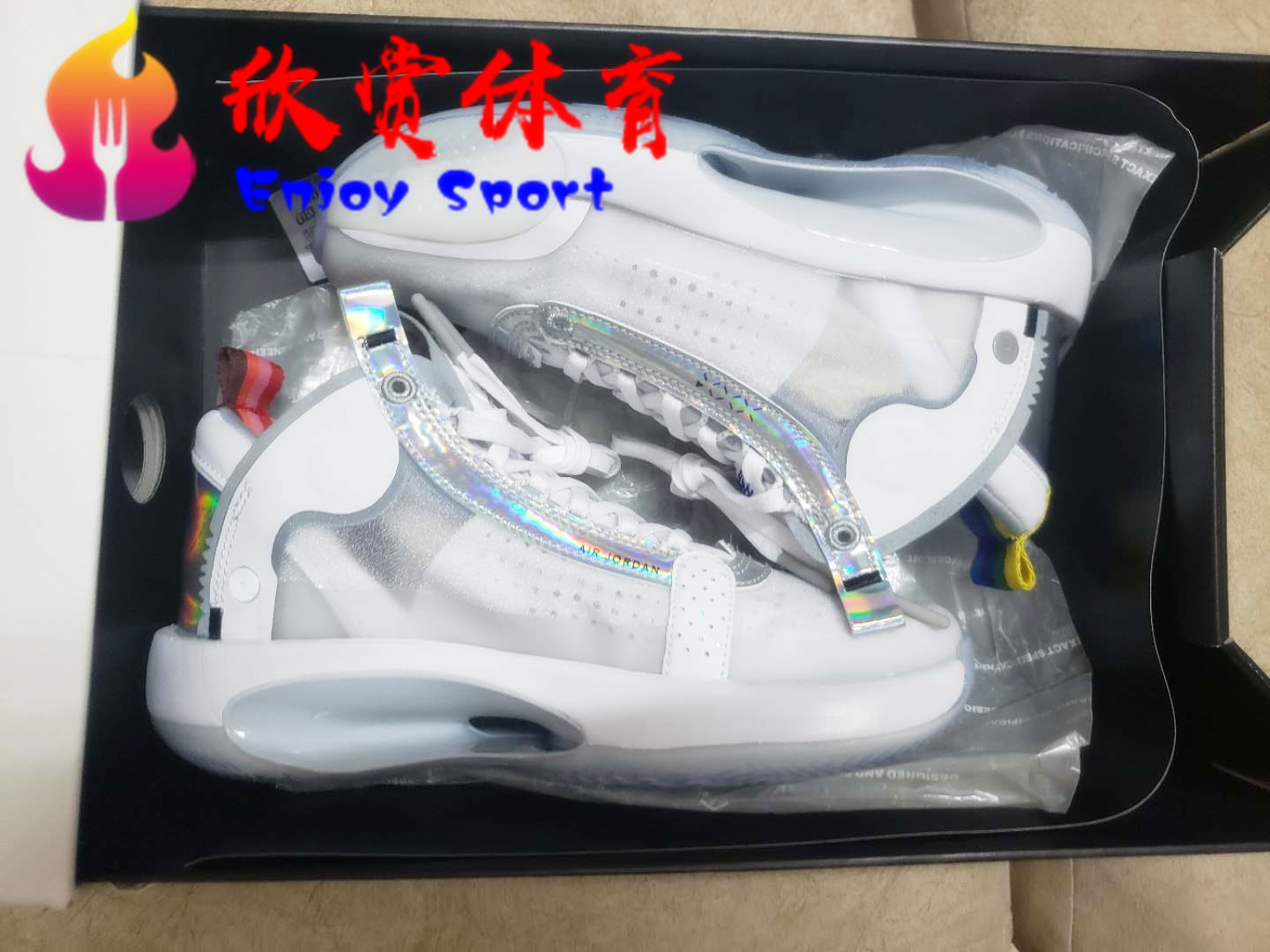 Air Jordan XXXIV PF AJ34白镭射纯白篮球鞋男女 BQ3384-101-图0