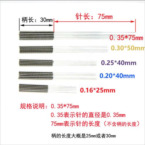 超细长不锈钢通孔针0.12/0.14/0.18/0.2/0.25/0.3/0.35mm喷头通针-图1
