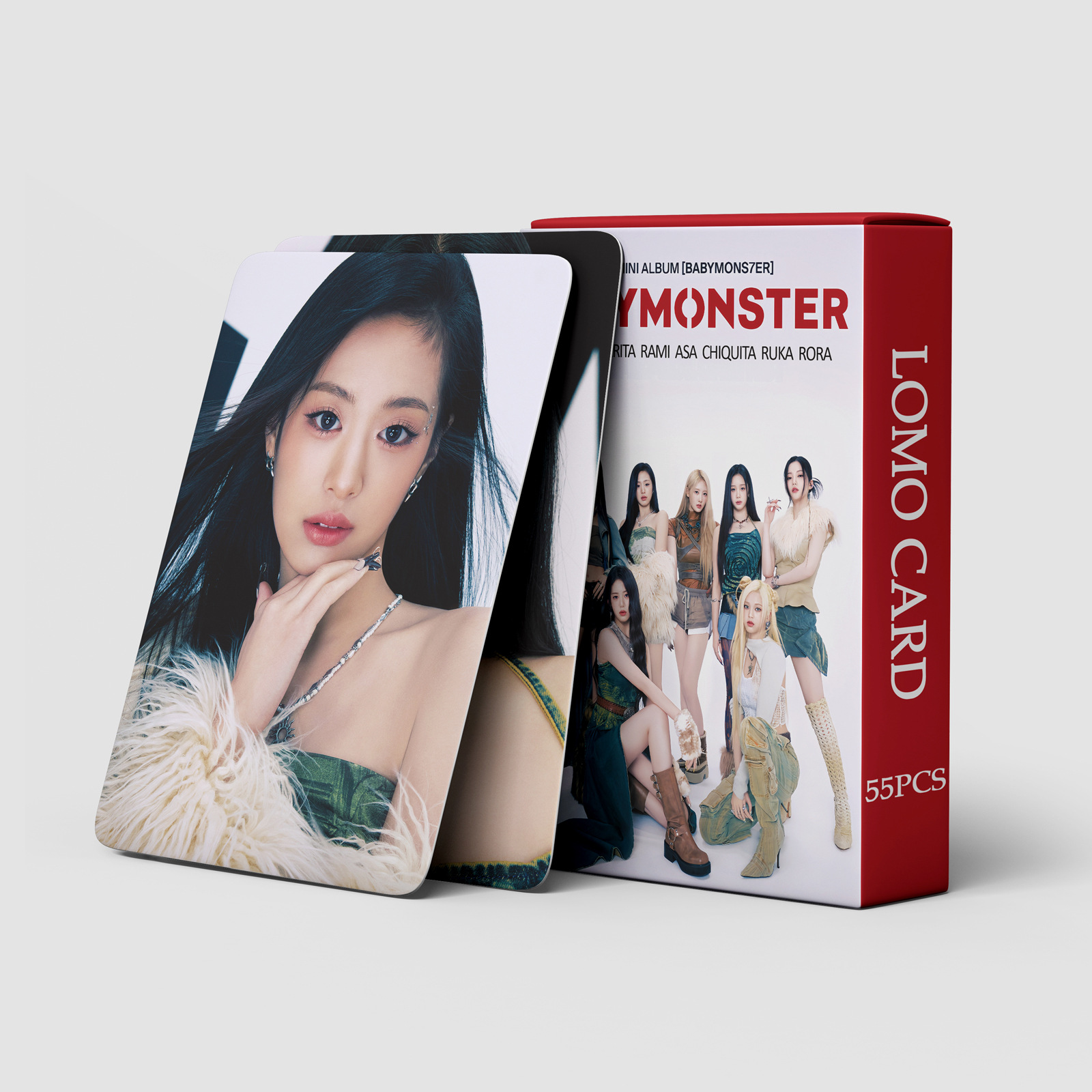 现货55张BABY MONSTER SHEESH小卡片BABYMONSTER周边美图收藏lomo - 图1