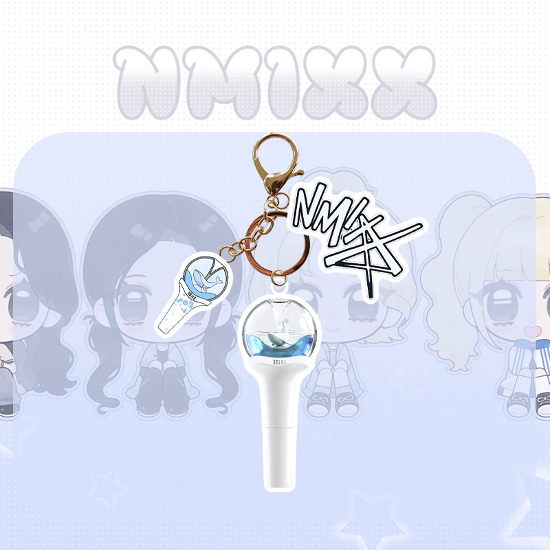 NMIXX应援棒钥匙扣 亚克力挂件 包包配饰吴海源 朴珍糯米香香周边 - 图0