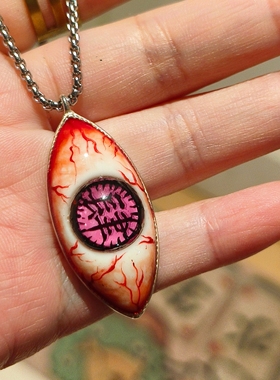 鬼灭之刃上弦鬼鸣女肆眼球眼珠项链