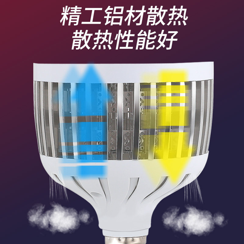 led灯泡超亮大功率球泡220v节能灯 开开灯具LED单灯