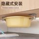 Basin storage rack under the bathroom cabinet hook