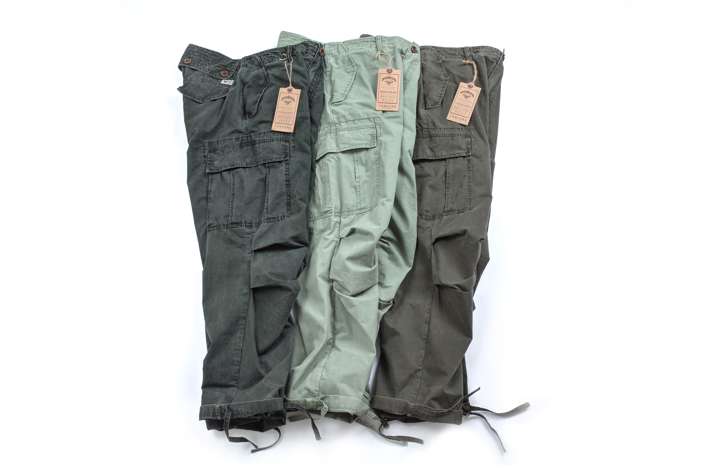 谷物落色TORKERS JUNGLE FATIGUE.PANTS.GRISTONE-W洗水工装裤 - 图1