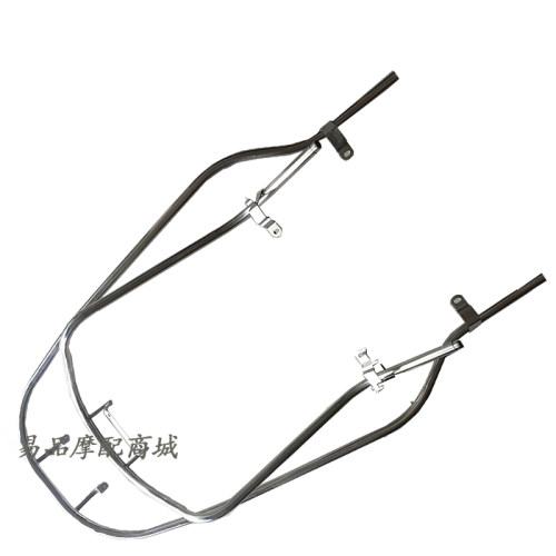 适用豪爵新悦星保险杠HJ125T-23保险架踏板摩托车不锈钢护杠护杆 - 图3