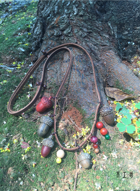 绿檀蜜蜡珠子中长款项链