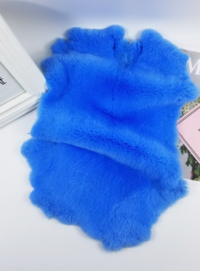 包邮獭兔整张毛皮原料手工