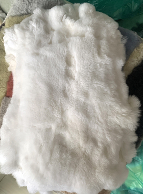 獭兔护膝原材料真毛真皮整张兔皮