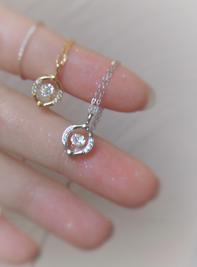 灵动环形项链跳动的心一闪一闪