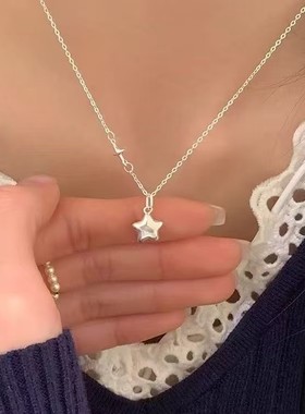 银福五角星星项链女轻奢小众时尚