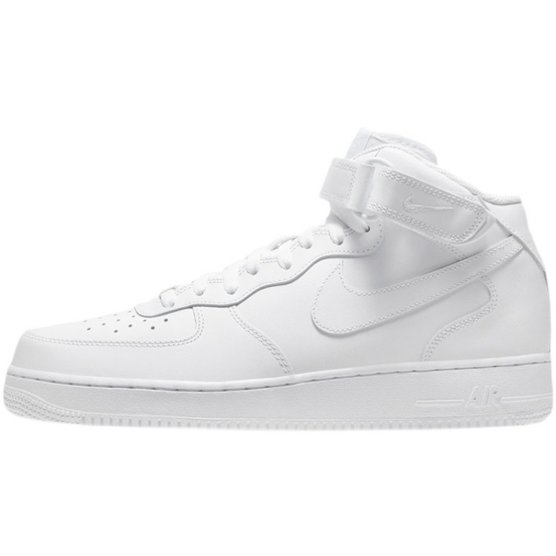 耐克Nike Air Force Mid AF1空军一号全白中帮运动板鞋DD9625-100