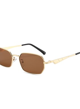 跨境时尚小框金属方形太阳眼镜