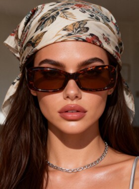 欧美跨境小框墨镜简约方形太阳镜