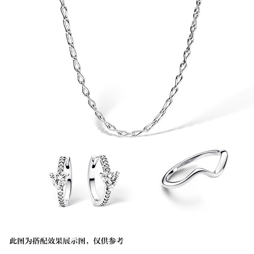 Pandora潘多拉永恒符号项链颈饰情侣小众礼物 - 图0