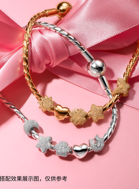 Pandora潘多拉萌爪咪宇项链套组萌宠猫咪爪印礼物
