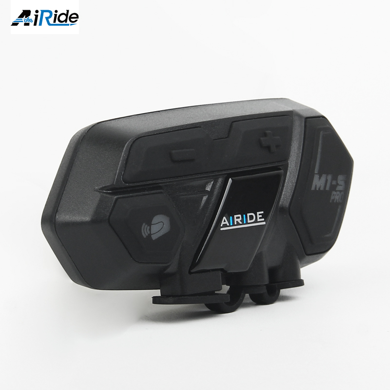 新艾骑AiRide M1S蓝牙耳机摩托车骑行通讯设备防水多人对讲大电池 - 图0